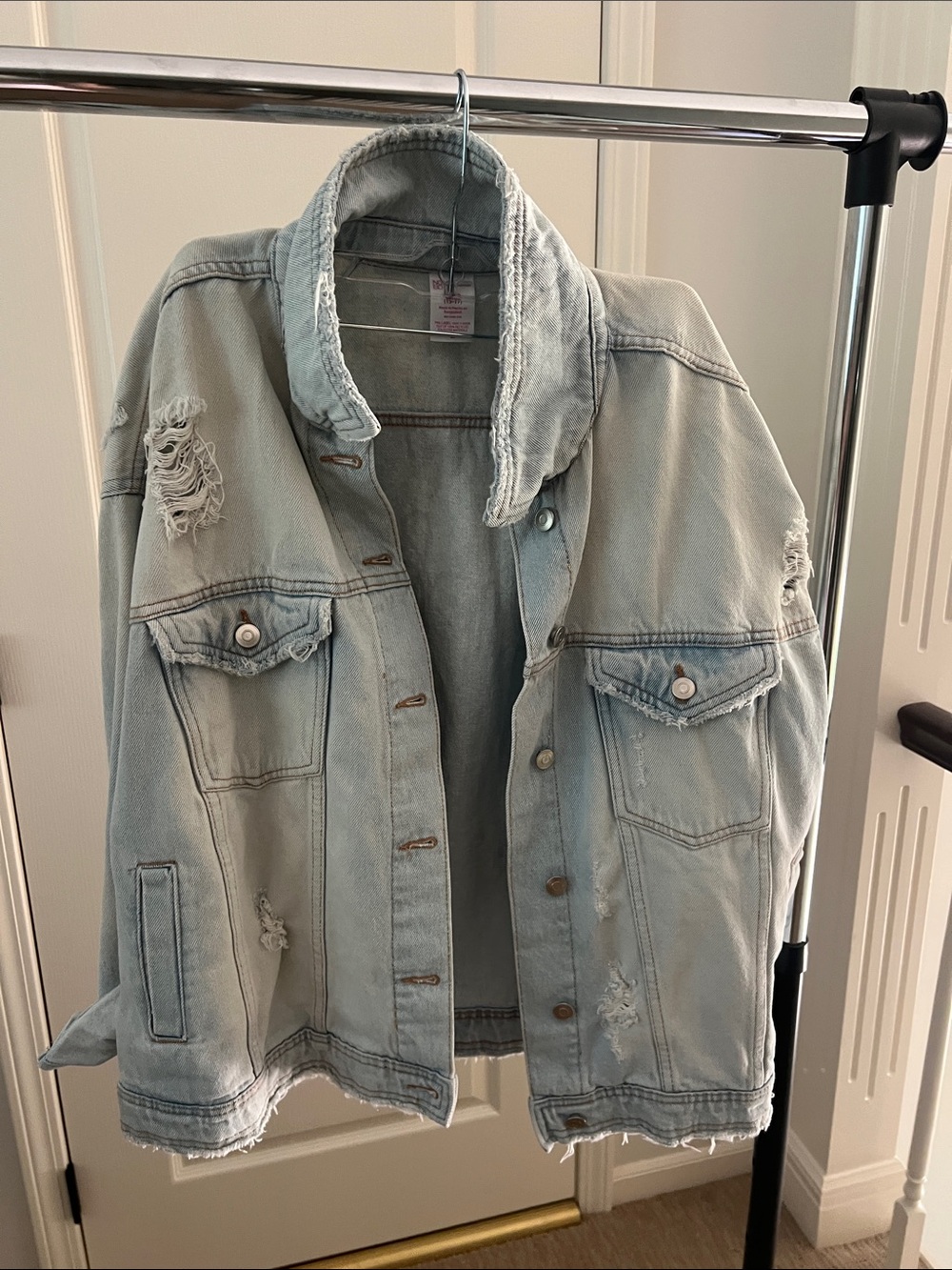 NOBO Light Blue Distressed Denim Jacket